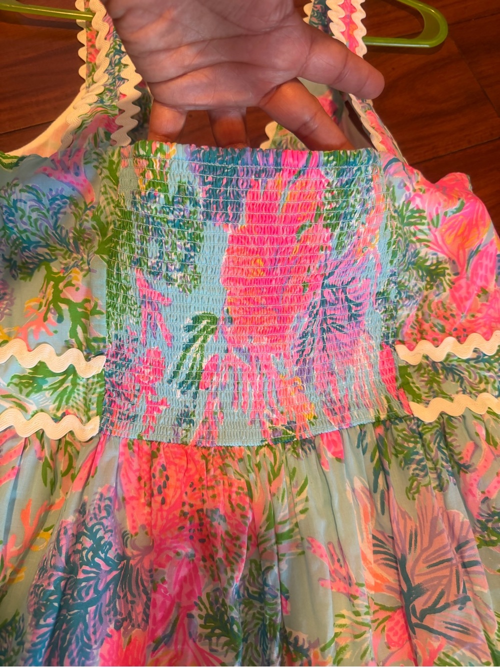 Lilly Pulitzer Sleeveless Tiered Floral Maxi in Pink, Green & Blue - Picture 10 of 14